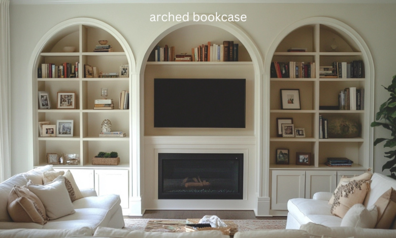 arched bookcase